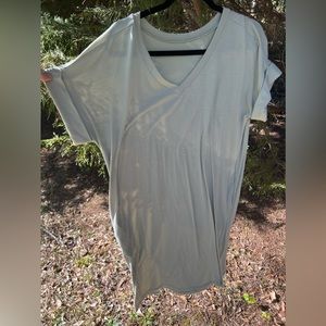 XL Sage Green V-neck Dress